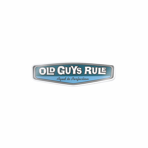 Old Guys Rule 'REAR VIEW' DECAL
